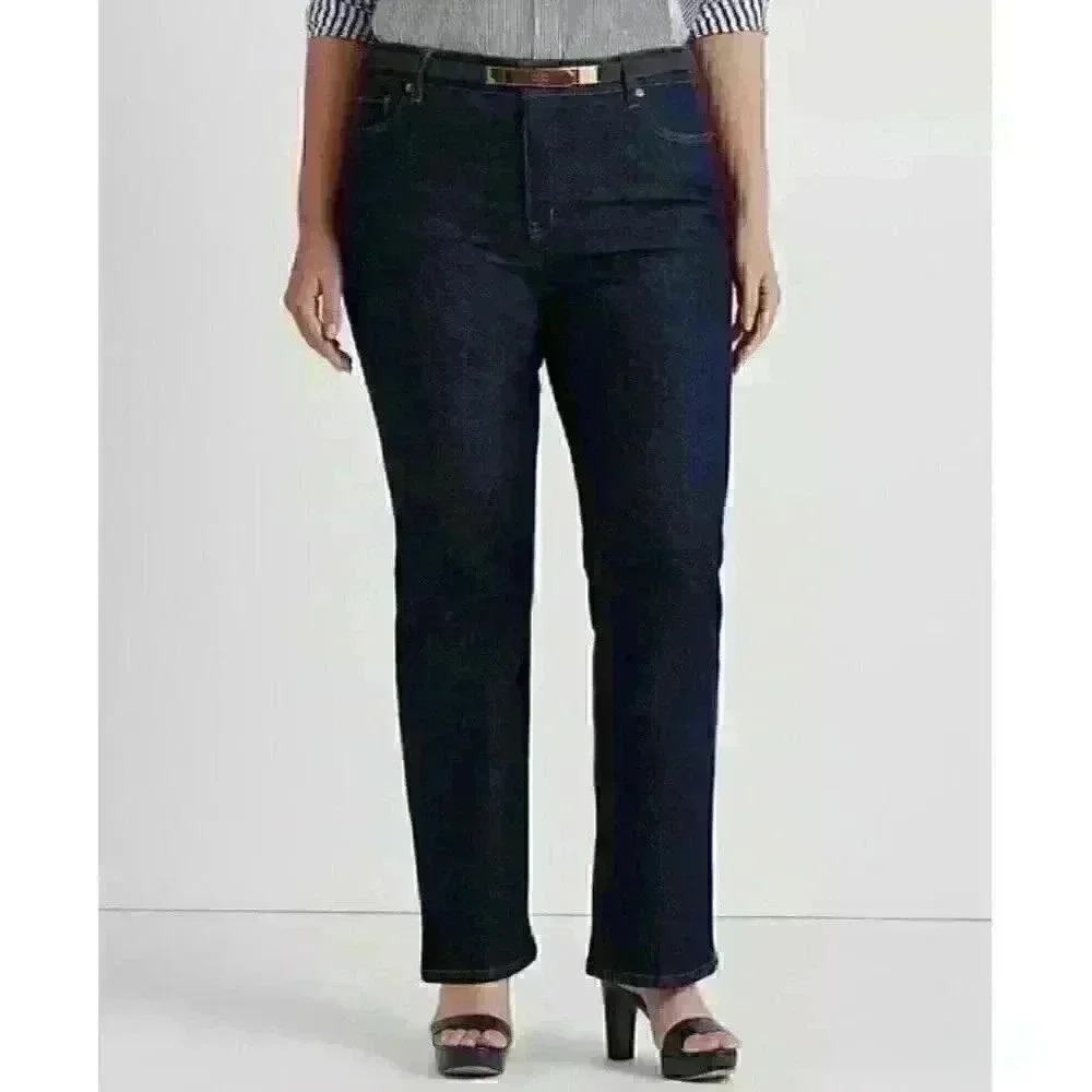 NEW! Lauren Ralph Lauren Women's Plus 18 High-Rise Boot Jean